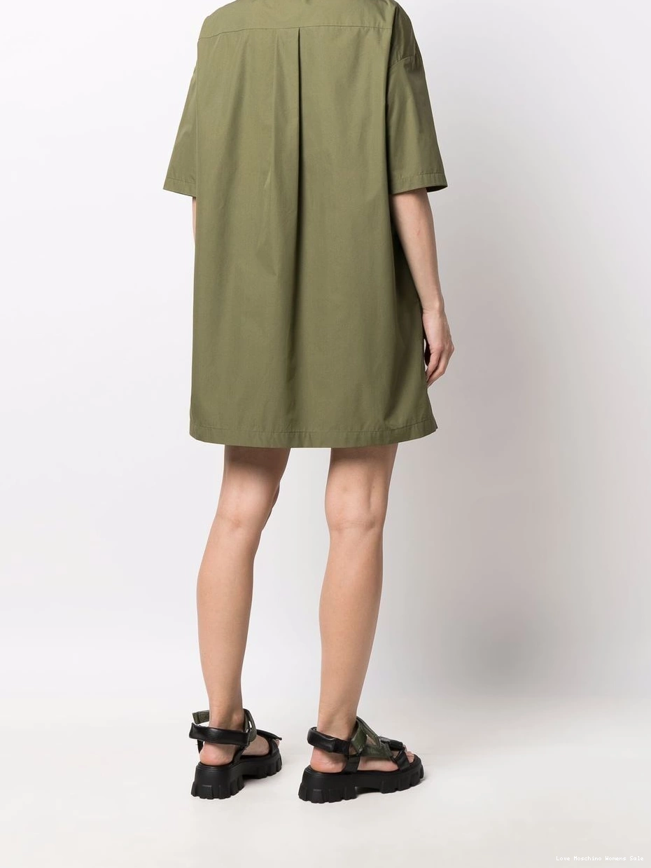 Affordable Moschino zip-up Women cotton-blend dress Love 0406